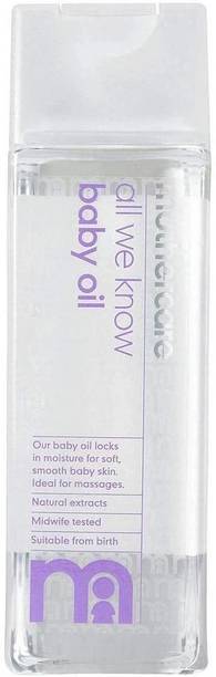Mothercare All We Know Baby Oil | Goodness of Natural Extracts For Soft & Beautiful Skin