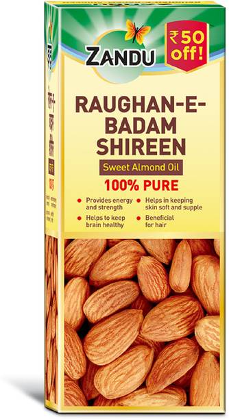ZANDU RAUGHAN-E-BADAM SHIREEN Sweet Almond Oil 100% Pure & Natural cold pressed