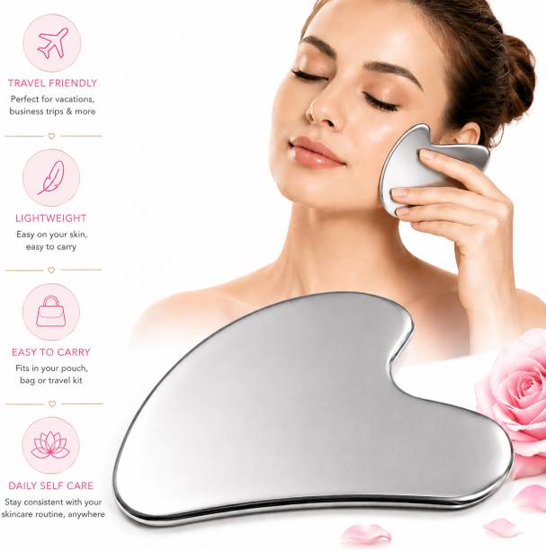 AJRO DEAL GUA-SHA-SS-001 Stainless Steel Gua Sha,Metal Gua Sha Facial Tool Massager