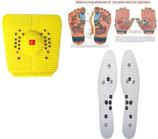 NP NAVEEN PLASTIC K-618 Acupressure Power Mat For Stress And Pain Relief With Acupressure Shoe Sole Massager