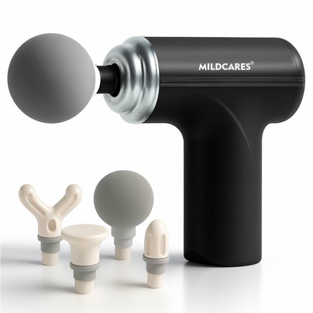 Mildcares M1 Full Body Massager Gun | Deep Tissue Pain Relief Machine | Muscle Recovery | 6-Speed, | 3200 RPM Motor | Type-C Rechargeable | Ultra Quiet & Portable Massager