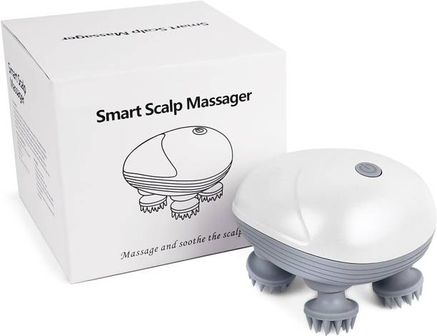 BEMALL Scalp Massager, Stress Relief & Relaxation, Handheld & Portable, Head Kneading (Multicolor) 3 Speed Modes, Head Scratcher Massager for Hair Growth, Deep Clean, Massager