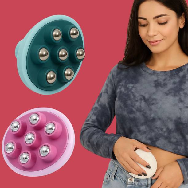 FlyTouch Portable Body Massage Roller with 6 Steel Balls for Relaxing Pain Relief Anytime Portable Steel Ball Roller Massager for Full Body Relaxation & Circulation Boost Massager