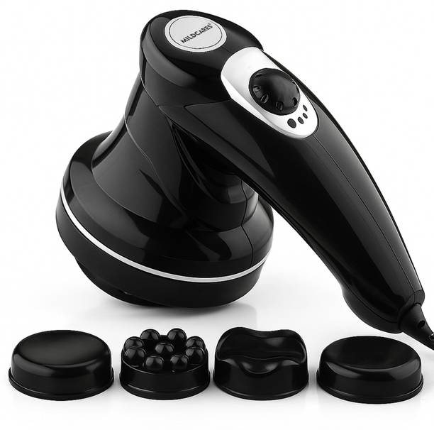 माइल्डकेयर्स Rx1-Pro Full Body Massager & Physiotherapy Machine | Handheld Electric Hammer & Gun Massager for Back, Neck, Shoulder & Leg Pain Relief With 3 Attachments मसाज़र