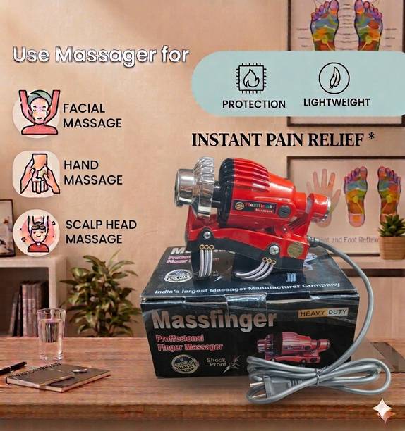 Massfinger Machine for Back, Neck, Shoulder & Legs Electric Handheld Floating Action For Head & Body Pain Relief Finger Massager Massager