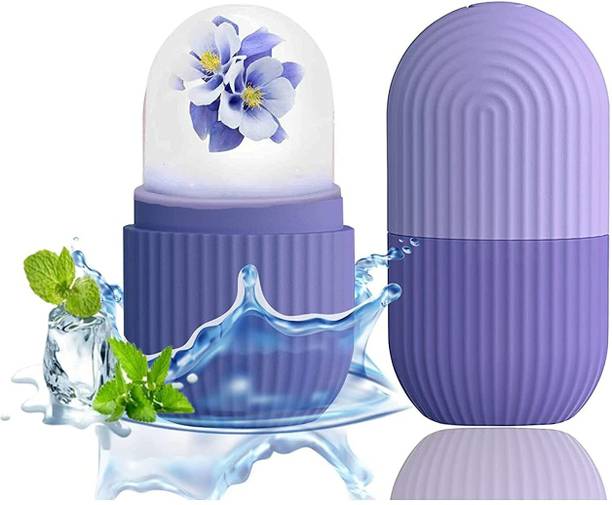avnish Ice Roller for Face & Eye Reusable Face Roller Silicone Skin Care Ice Roller for Puffy Eyes Pimple Massager