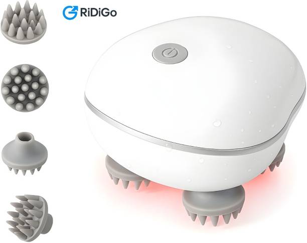 RiDiGo Head scalp Massager Electric Handheld Scalp,96 Silicon Kneading points with Datacable Massager