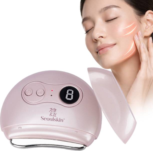 Seoulskin SS-FM-GS01 Electric Gua Sha Face Massager with Heat, Vibration & Red Light Therapy Massager