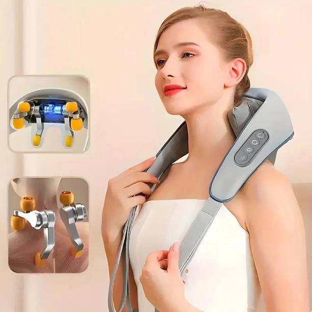 GJSHOP Body Massager for Body Aches Relief, Electric 5D Cervical Massage Machine Neck and Back Massager for Cervical Pain Relief with Heating, Massager Massager