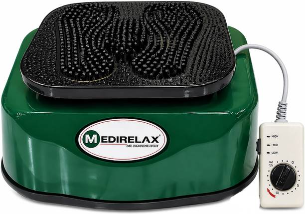 Easy Deal India EDI Medirelax 6 in 1 Electric Foot Vibrating Vibrator Leg High Frequency Foot Massager Blood Circulation Machine Magnet Stones Massager