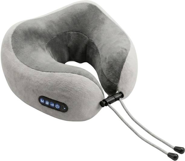 klen Neck Massager U-Shaped Memory Foam With Deep Kneading Massage Pillow Rechargeable Heating Vibration for Pain Relief, Flight, Train, Car and Home Use Massager