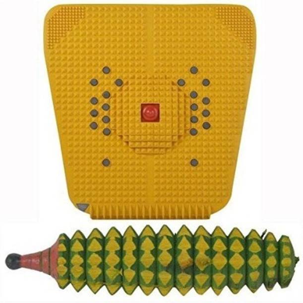 SUJOK Acupressure Foot Mat With Accupressure Karela Wooden Massager
