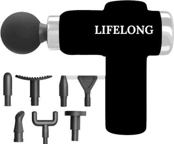 RLN Lifelong LLGM207 Massage Gun Machine for Pain Relief Body, Neck, Shoulders, Back, Arms & Feet Massager
