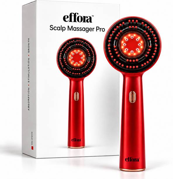 effora A01 3-in-1 Red Light Therapy Scalp Massager with 72 soft silicone bristles Massager