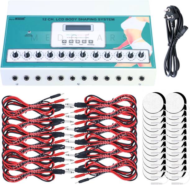 Physiogears 12 Channel Slimmer Machine Therapy for Weight Loss with Self Adhesive Pads Slimming Machine