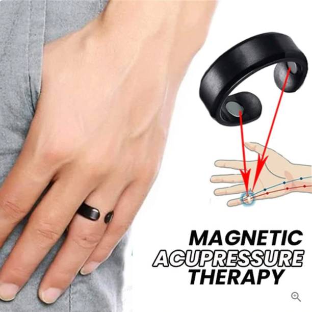 Ronofic Acupressure Sugar Controller Tissue Therapy Magnetic Power Finger Rings-With 2 Magnets-Pack of 1 Massager