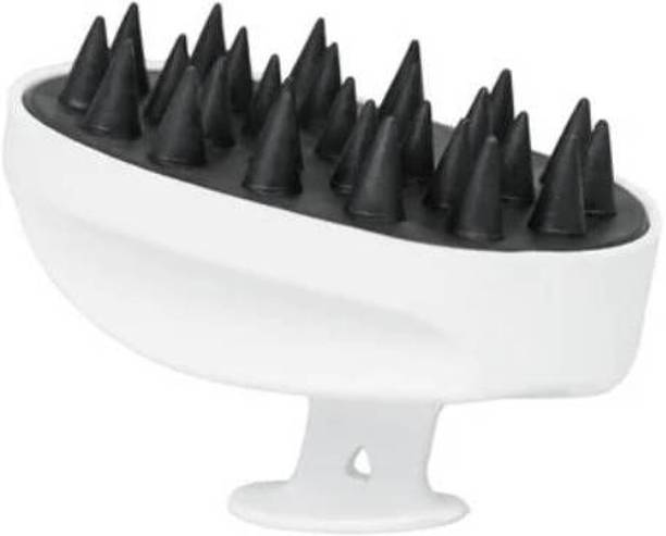 GRELLA All Silicone Body with Super Soft Bristles Massager For Hair and Scalp Massager All Silicone Body with Super Soft Bristles Massager For Hair and Scalp Massager Massager