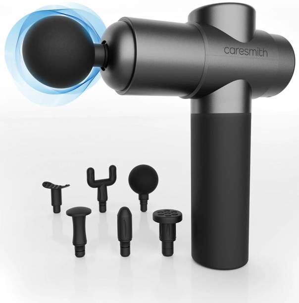 caresmith Charge Active Precussion Massage Gun | Body Massager For Pain Relief 6 Massage heads Massager