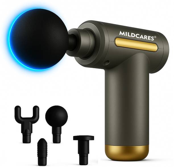 Mildcares M1 Full Body Massager Gun | Deep Tissue Pain Relief Machine | Muscle Recovery | 6-Speed, | 3200 RPM Motor | Type-C Rechargeable | Ultra Quiet & Portable Massager