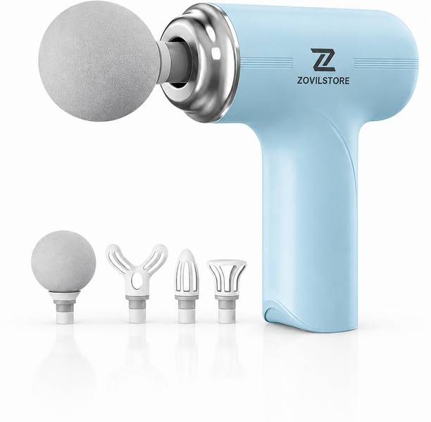 Zovilstore Handheld Electric Massage Gun, 4 Massage Heads, 6 Speed Settings, Type-C Charging, Deep Tissue Muscle Massager for Neck, Back, Legs & Shoulders Massager