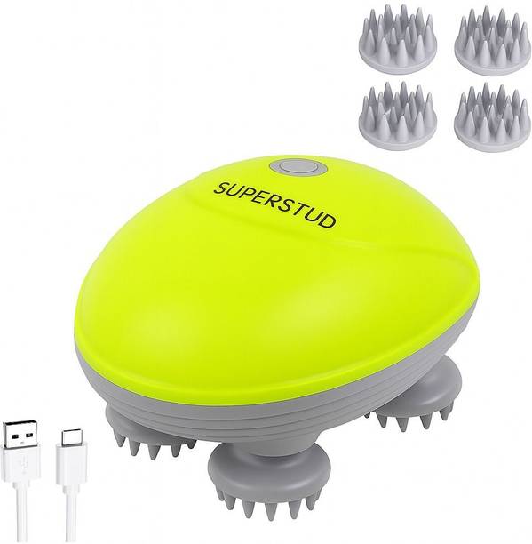 SUPERSTUD Scalp Massager Electric For Hair Growth Rechargeable Head Scratcher for Stress Relief, Relaxation & Deep Clean 3 Speed Massager