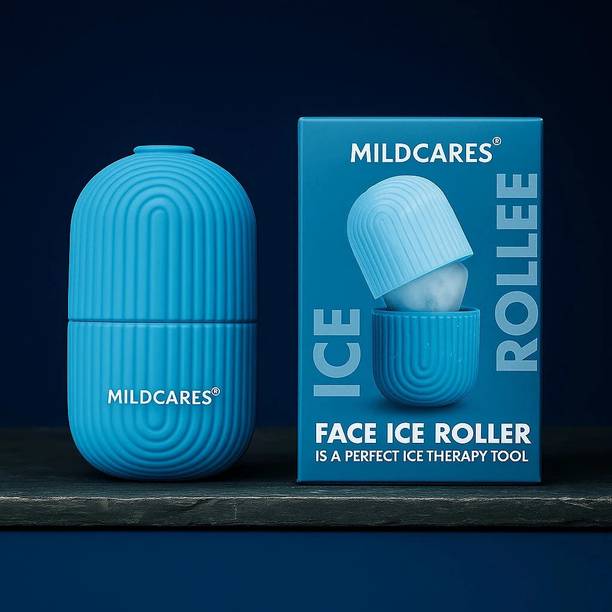 माइल्डकेयर्स Ice Roller for Face, Eyes & Body | Silicone Facial Massager for Glowing Skin, Puffiness, Acne, Pores, Wrinkles, Relaxation & Daily Skincare Routine, Pack Of 1 मसाज़र