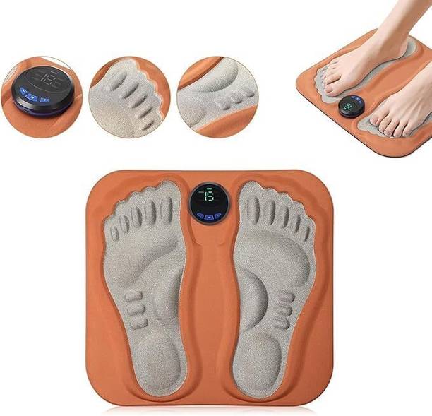 QQWORLD Electric Massage Mat Feet Muscle Stimulator Electric EMS Foot Massager Pad with 6 Modes and 15 Levels, Smart Pulse Foot Pads for Home Massager