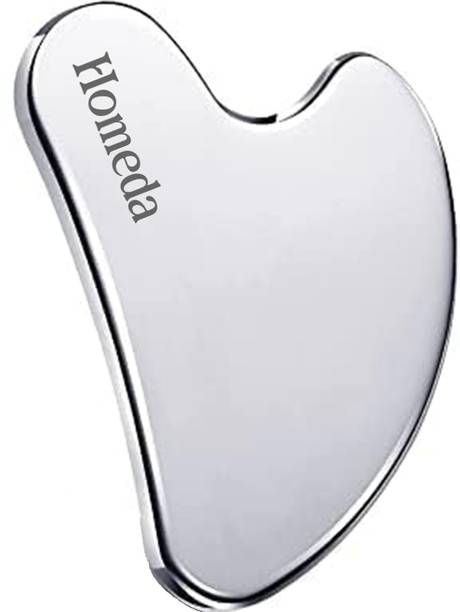 Homeda Gua Sha Face Massager, Guasha Steel for Face Massage Tool, Gua Sha Stone, Gu Sha Skin Stainless Steel - Body Skin Massage machine tools, Acupunture Facial Massager