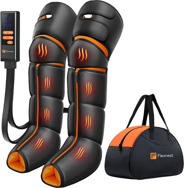 Flexnest Flow Leg Massager 3-in-1 Air Compression Massager for Foot, Calf & Thighs with Handheld Controller Massager