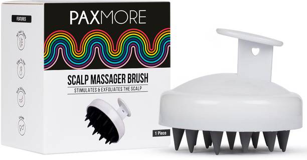 PaxMore Scalp Hair Head Soft Silicone Scrubber Brush For Shampoo To Reduce Dandruff Massager