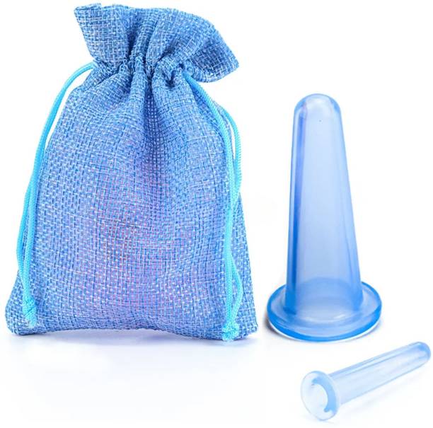 WYNX Face Massager Cupping Therapy Set | 2Pcs Body and Face Cups with Bag Face Massager Cupping Therapy Set | 2Pcs Body and Face Cups with Bag Massager