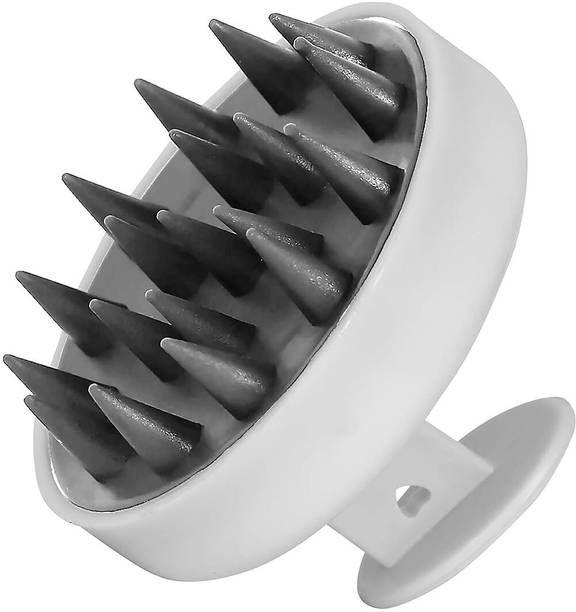GRELLA Scalp Hair Head Soft Silicone Scrubber Brush Shampoo Reduce Dandruff Massager Scalp Hair Head Soft Silicone Scrubber Brush Shampoo Reduce Dandruff Massager Massager