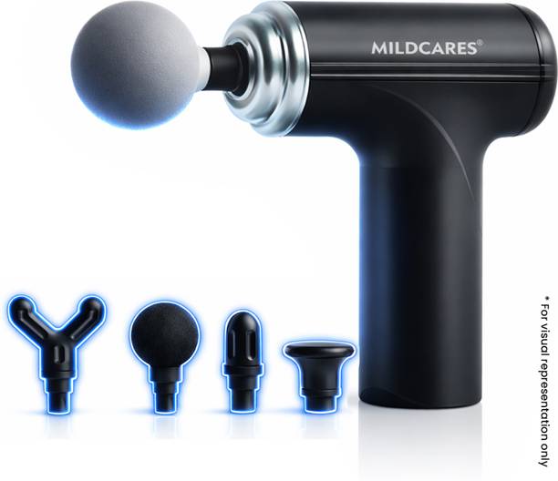 Mildcares M1 Full Body Massager Gun | Deep Tissue Pain Relief Machine | Muscle Recovery | 3200 RPM | 6 Speeds | 2–3 Hr Battery Backup (Depending on Speed Usage) Low Noise Massager