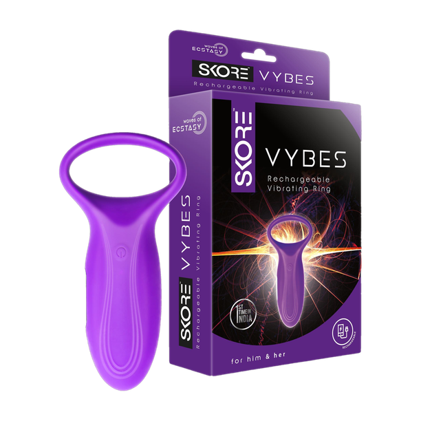 SKORE Vybes 7 Modes Vibrator | For Him & Her | Rechargable Vibrating Massager