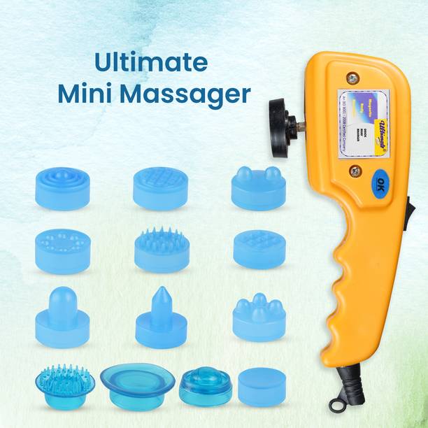 Absolute Ultimate Mini Massager with 14 Applicator's and 2 Speed Settings Mini 14-in-1 Quick Relief Magnetic Full Body Electric Massager Massager