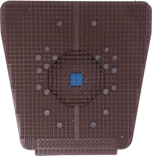 ORANCLE CARE 25 Acupressure Blood Circulation Power Mat With Magnetic Pyramids For Pain Relief & Feet Massage (BLACK) Massager