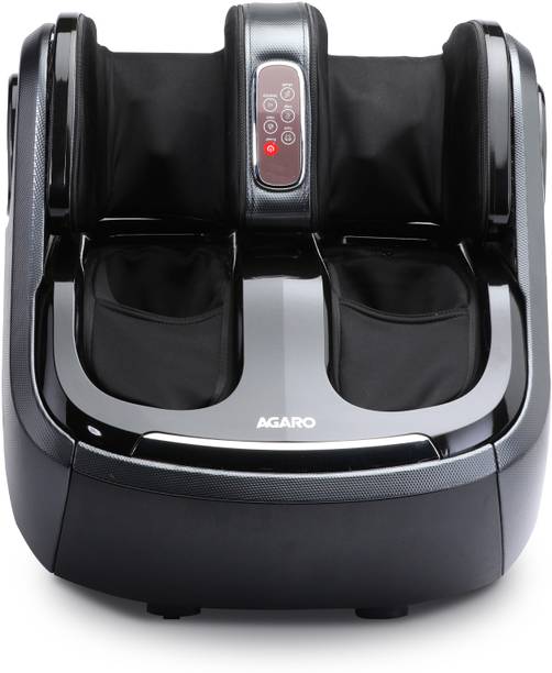 AGARO Elegant Foot, Calf & Knee Machine with Air Compressed Kneading and Mild Heat Therapy, Massager