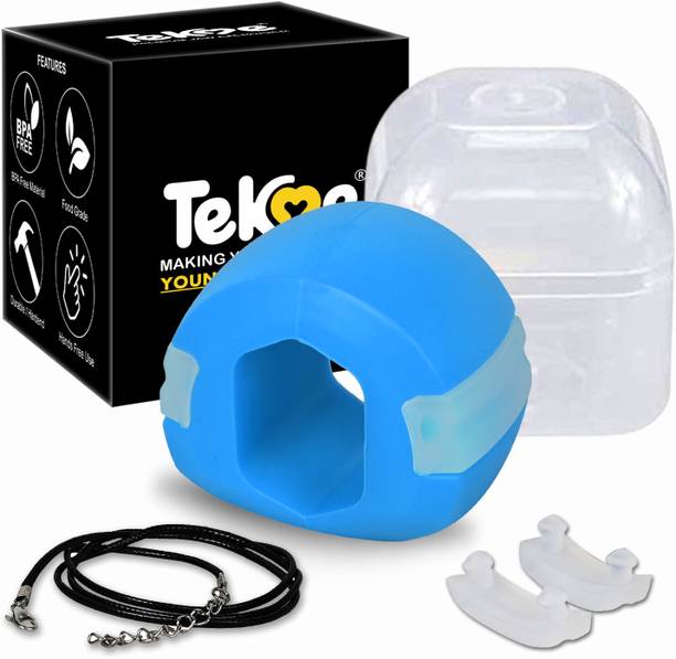 tekme J01 Jaw exerciser [1 Piece] define your jawline, Slim & tone your face, Look younger & healthier with Neck rope Jawline(With Accessories) Massager