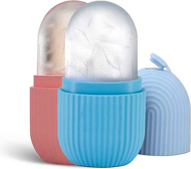 ROTICE Ice Facial Roller Pack Off 2 - Multicolor Ice Facial Roller Cover for Eyes Neck Naturally Facial Beauty (2 Roller) Massager