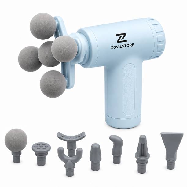 Zovilstore Deep Tissue Muscle Recovery Massager – 5-Head Portable Handheld Massage Gun, Percussion Therapy for Pain Relief, Back, Neck, Shoulder & Fitness Relaxation Massager
