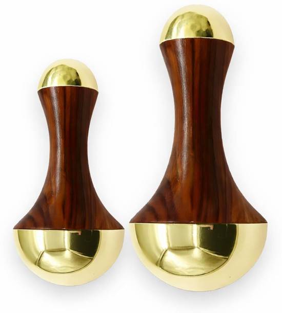 Soulvinee Double-Sided Ayurvedic Kansa Wand Combo for Skin Glow, Detox & Pain Relief for Face, Body & Foot Massage | Bronze Wand Massager for Women Bronze Wand Massager