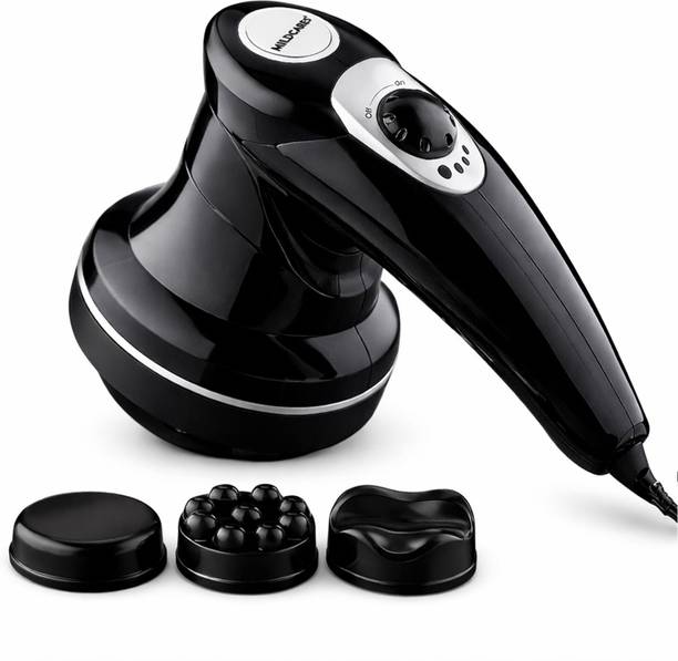 Mildcares Rx1-Pro Full Body Massager & Physiotherapy Machine | Handheld Electric Hammer Massage Machine for Back, Neck, Shoulder & Leg Pain Relief | 3 Attachments Massager