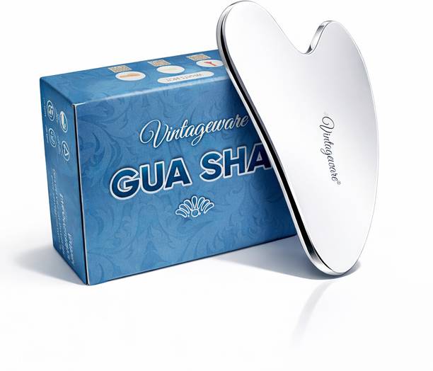 Vintageware Steel Gua Sha Board for SPA Acupressure Therapy (Heart Shaped) Massager