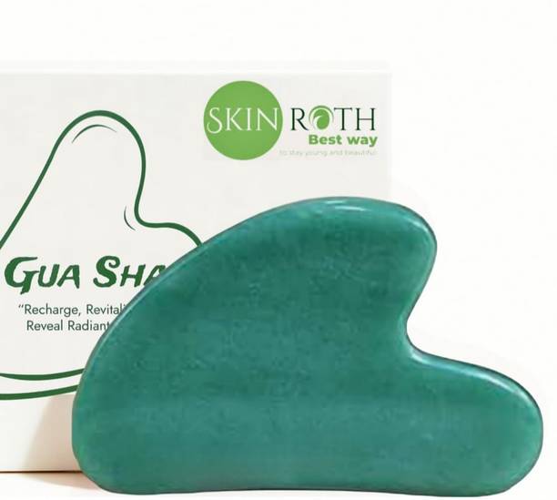 SKINROTH Lymphatic Drainage, Anti-Aging, Wrinkle, and Relaxation Korean Jade Gua Sha Massage Tool, Luxury Natural Stone for Facial Skin Massager