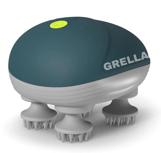 GRELLA Electric Head,Scalp Massager | Rechargeable Head Kneading Massager Machine 3 Speed Mode Handheld Massager