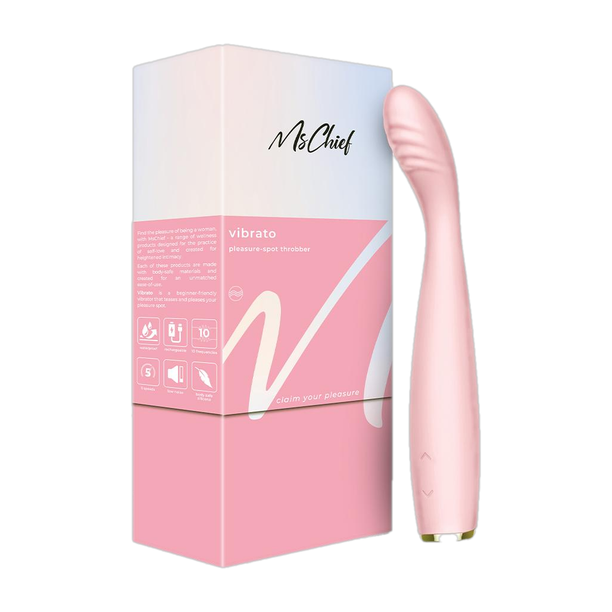 Mschief Vibrato Pleasure Spot Throber Vibrator | 5 Speeds & 10 Frequencies | Waterproof Massager