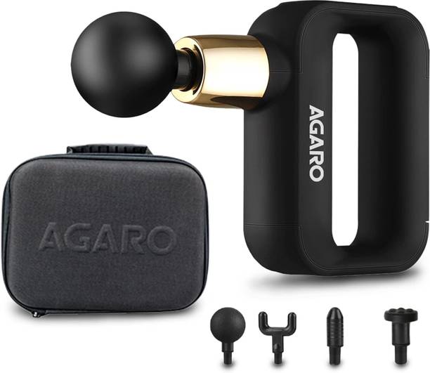 AGARO 33717 Insignia Handheld Percussion Massage Gun, 2500mAh, Portable, Brush Motor Massager