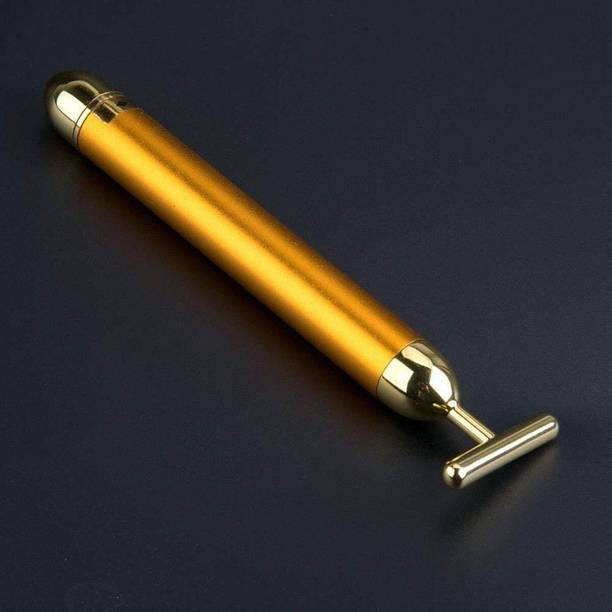 dhriyag Anti Wrinkle Face Massage Roller for Skin care Golden Electric Facial Massager Massager