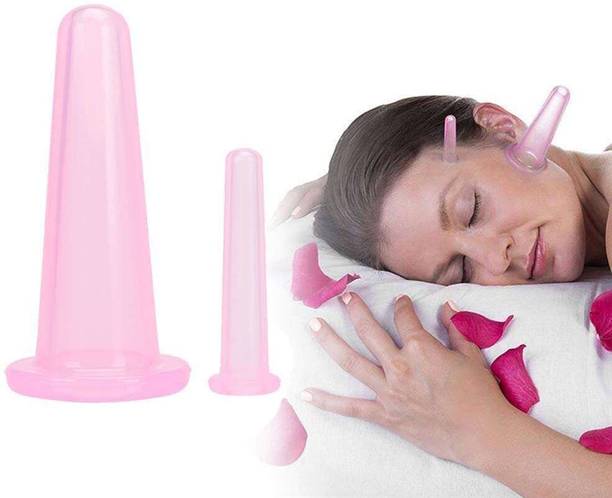 WYNX 2Pcs Cupping Massage Set | Face and Body Massage Cups with Carry Bag 2Pcs Cupping Massage Set | Face and Body Massage Cups with Carry Bag Massager