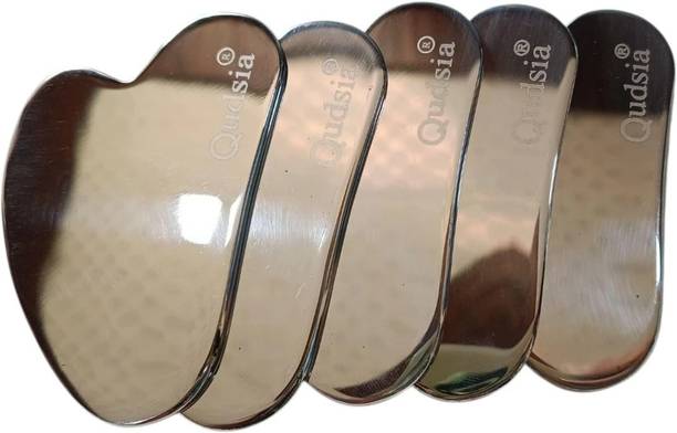 Qudsia Heart Shape_pack of 5 Premium Stainless Steel Gua sha Massager Tool (Heart shape) Pack of 5 Massager
